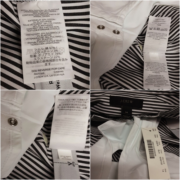 J.crew Stretch Tailored Perfect Bodysuit in Stripe - Picture 5 of 6